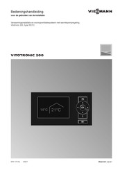 Viessmann VITOTRONIC 200 WO1C Bedieningshandleiding