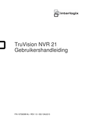 Interlogix TruVision NVR 21 Gebruikershandleiding