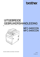 Brother MFC-9465CDN Uitgebreide Gebruikershandleiding