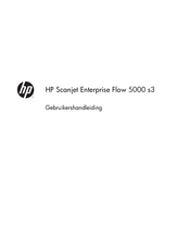 HP ScanJet Enterprise Flow 5000 s3 Gebruikershandleiding