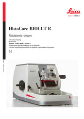 Leica BIOSYSTEMS HistoCore BIOCUT R Gebruiksaanwijzing