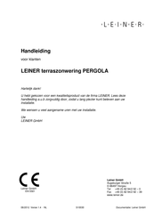 LEINER PERGOLA Handleiding