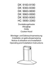 AEG DK 9360 Installatie- En Gebruiksaanwijzing