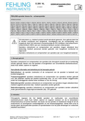 Fehling Instruments NDQ-7 Gebruiksaanwijzing