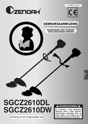 Zenoah SGCZ2610DL Gebruiksaanwijzing