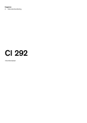 Gaggenau CI 292 Gebruikershandleiding