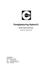 Condor Hydro4-3 Bedieningshandleiding