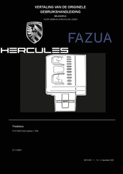 Hercules FAZUA FUTURA Fold Carbon I-10S Gebruikshandleiding