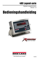 Rice Lake Weighing Systems Revolution 480 Legend Series Bedieningshandleiding