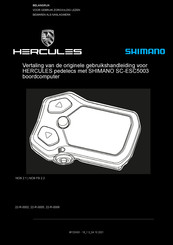 Hercules SHIMANO SC-ESC5003 Gebruikershandleiding