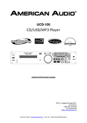 American Audio UCD-100 Gebruikershandleiding