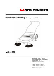 Stolzenberg Matrix 900 Gebruikshandleiding