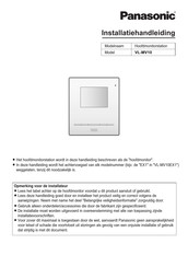 Panasonic VL-MV10 Installatiehandleiding