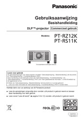 Panasonic PT-RS11K Gebruiksaanwijzing