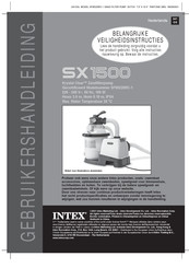 Intex Krystal Clear SX1500 Gebruikershandleiding