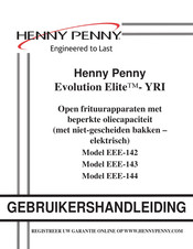 Henny Penny Evolution Elite-YRI EEE-143 Gebruikershandleiding