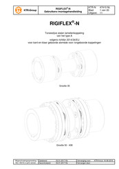 KTR RIGIFLEX-N Series Gebruikers- En Montagehandleiding
