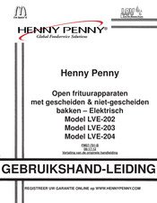 Henny Penny LVE-202 Gebruikshandleiding