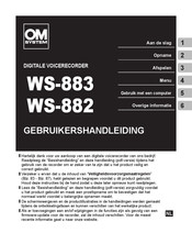 OM SYSTEM WS-882 Gebruikershandleiding