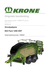 Krone 1099407 Originele Handleiding