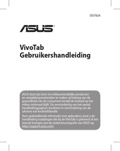 ASus VivoTab ME400CL Gebruikershandleiding