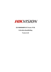 HIKVISION DS-9600NI-ST Series Gebruikershandleiding