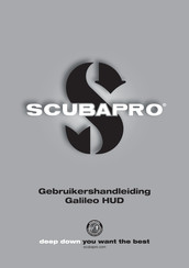 Scubapro GALILEO HUD Gebruikershandleiding