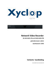 Xyclop XC-4CH-NVR-1TB Verkorte Handleiding