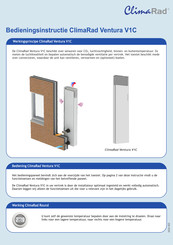 ClimaRad Ventura V1C Bedieningsinstructies