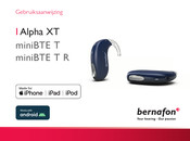 Bernafon Alpha XT 5 MNB T R Gebruiksaanwijzing