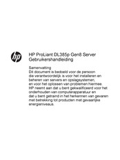 HP ProLiant DL385p Gen8 Gebruikershandleiding