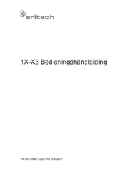 Aritech 1X-X3 Series Bedieningshandleiding