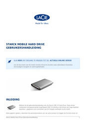 LaCie STARCK MOBILE HARD DRIVE Gebruikershandleiding