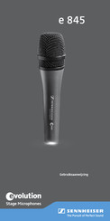 Sennheiser evolution e 845 Gebruiksaanwijzing