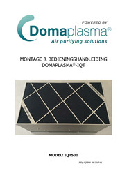 Domaplasma IQT500 Montage- En Bedieningshandleiding