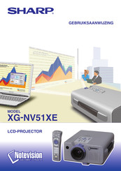 Sharp Notevision XG-NV51XE Gebruiksaanwijzing