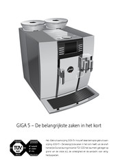 Jura GIGA 5 Gebruiksaanwijzing
