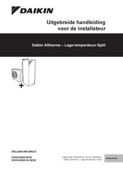 Daikin Altherma EHBH/X08CB Uitgebreide Handleiding Voor De Installateur