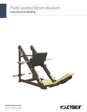 CYBEX Plate Loaded Benen drukken Gebruikershandleiding