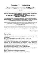 Technaxx TE21 Handleiding