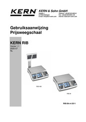 KERN and SOHN RIB-M Series Gebruiksaanwijzing