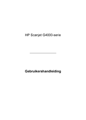 HP Scanjet G4050 Gebruikershandleiding