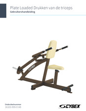 CYBEX Plate Loaded Drukken van de triceps Gebruikershandleiding