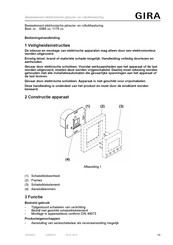 Gira 0385 Series Bedieningshandleiding