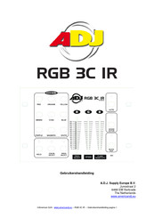 ADJ RGB 3C IR Gebruikershandleiding