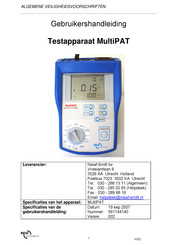 Nieaf-Smitt MultiPAT Gebruikershandleiding