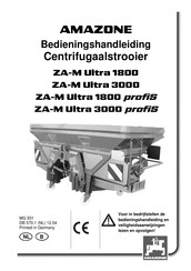 Amazone ZA-M Ultra 1800 Bedieningshandleiding