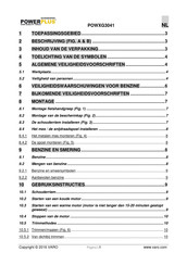 Powerplus POWXG3041 Gebruiksaanwijzing