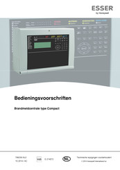 Honeywell Esser Compact Bedieningsvoorschrift