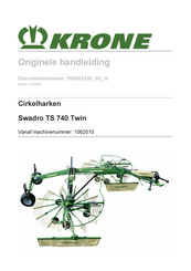 Krone Swadro TS 740 Twin Originele Handleiding